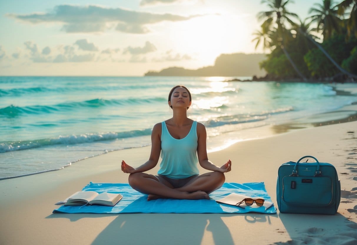 Ung kvinde på ferie